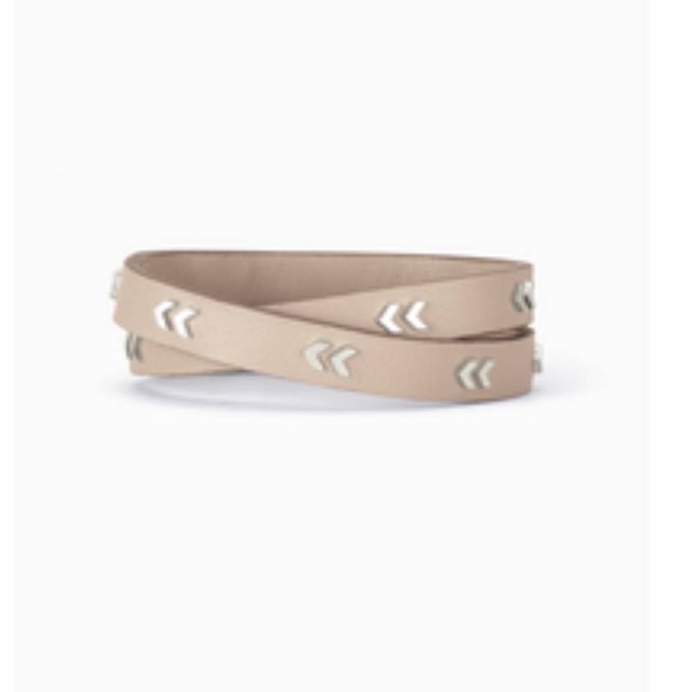 Stella & Dot leather wrap bracelet